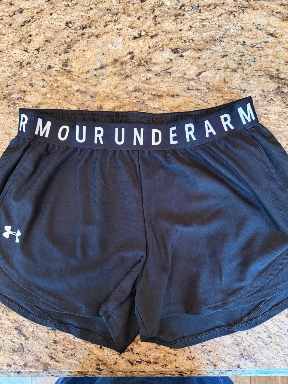 Under Armour Black Women’s Athletic Shorts with Logo Waistband
